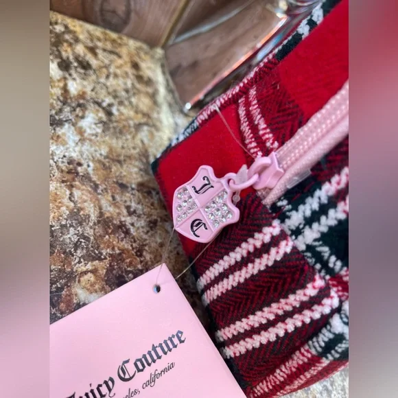 Juicy Couture Plaid Cosmetic Bag - Picture 6 of 10
